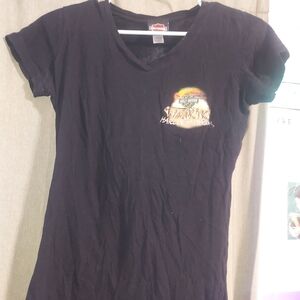 Harley-Davidson Black V-Neck T-Shirt